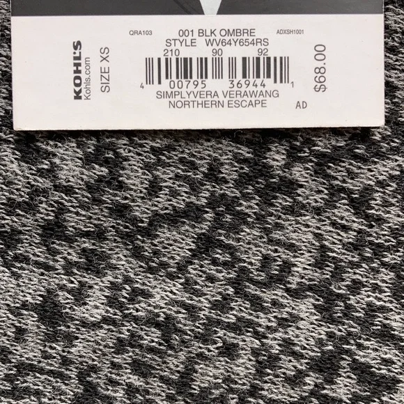 NWT Women's Simply Vera Vera Wang Ombre Sweaterdress Size XS - Picture 3 of 5